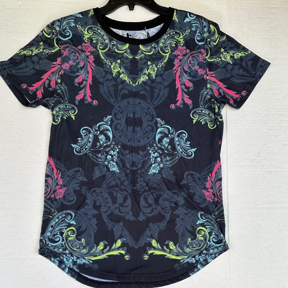 Guess Black and Neon Graphic Tee
